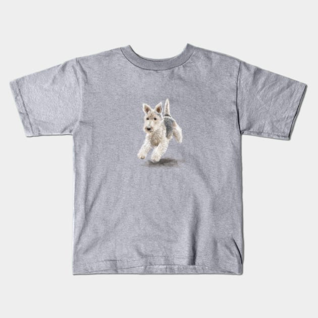 The Fox Terrier Kids T-Shirt by Elspeth Rose Design